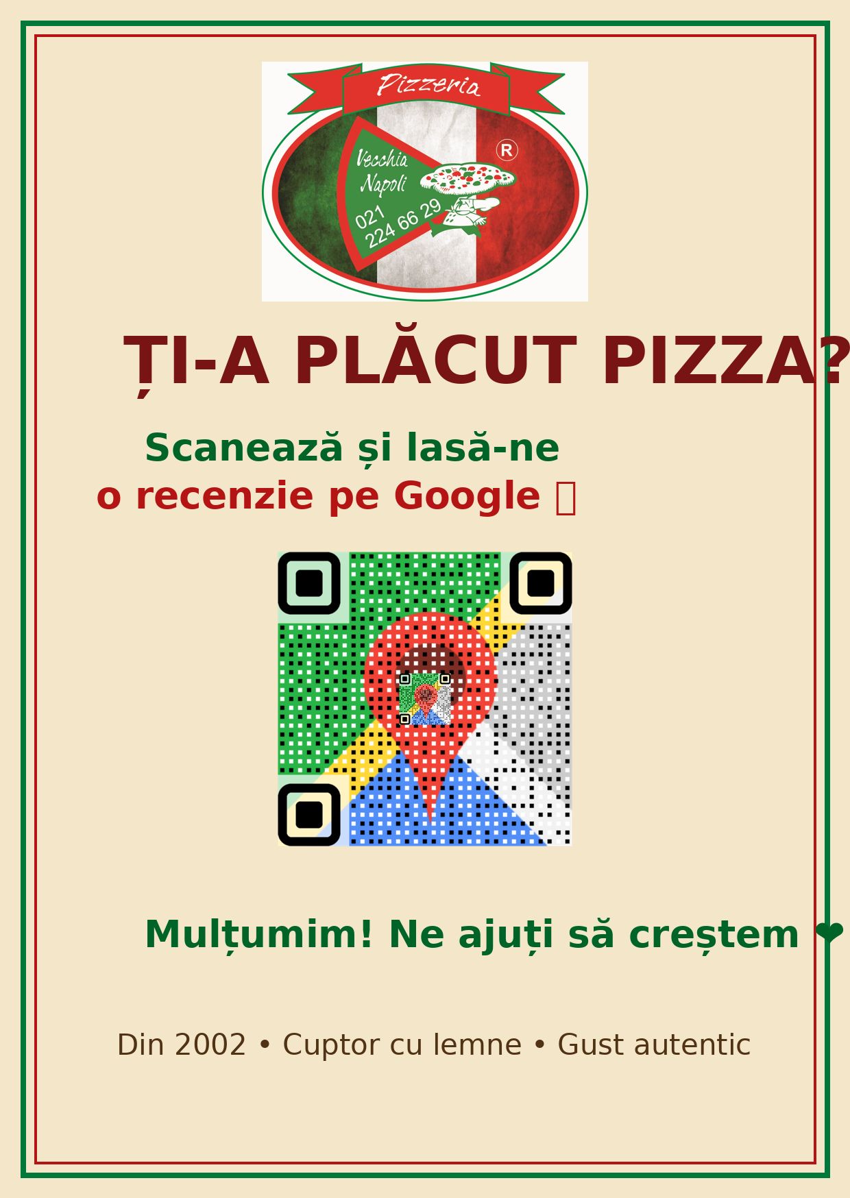 Cod QR pentru recenzia Vecchia Napoli pe Google